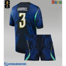 Fotballdrakt Barn Brasil Gabriel Magalhaes #3 Bortedraktsett VM 2026 Kortermet (+ Korte bukser)